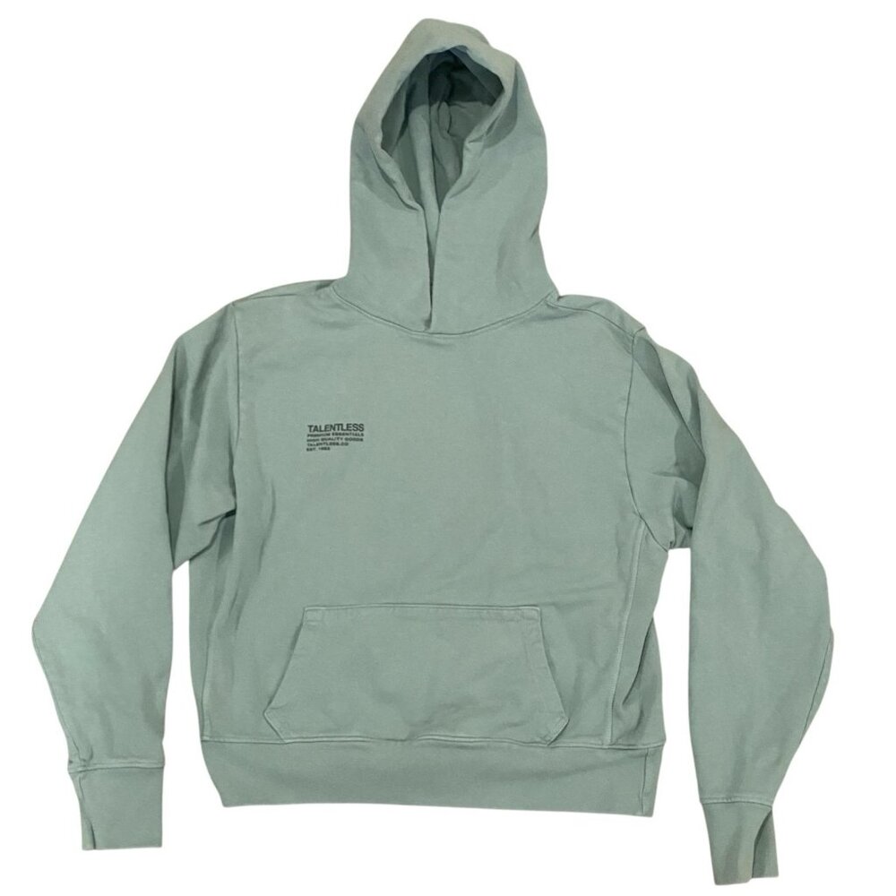 TALENTLESS Elements Mint Green Hoodie Logo Graphic Sweatshirt SMALL